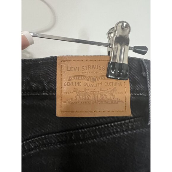 Levi's Black Ribcage Boot Denim High Rise Jeans Size 27 - Picture 6 of 9